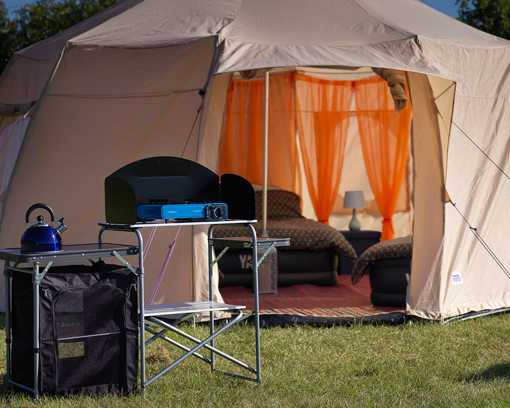 Touring and camping at Stonham Barns
