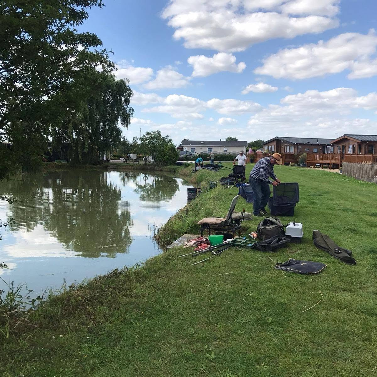 Fishing at Stonham Barns Park