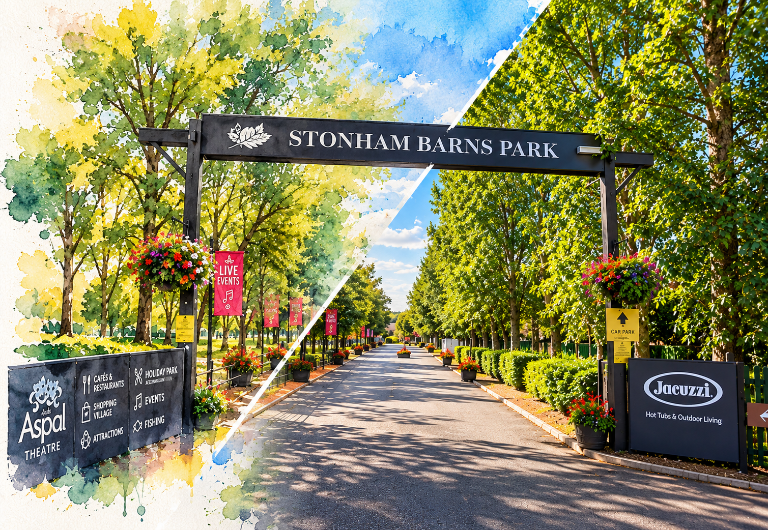 Stonham Barns Park in Suffolk
